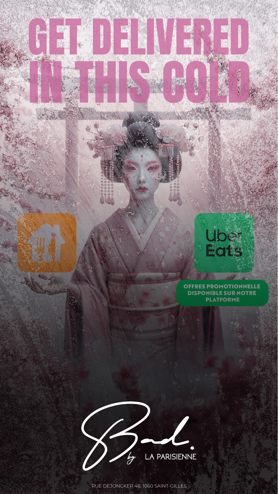 Flyer promotionnel livraison Uber Eats